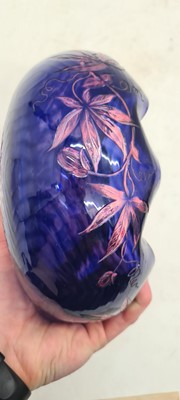 Lot 243 - A Stevens & Williams cased and intaglio cut glass bowl
