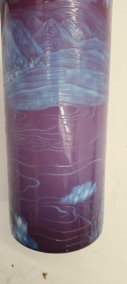 Lot 244 - A Stevens & Williams three colour intaglio cut glass vase