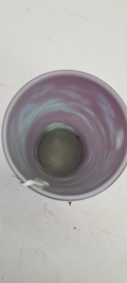 Lot 244 - A Stevens & Williams three colour intaglio cut glass vase
