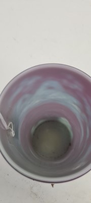 Lot 244 - A Stevens & Williams three colour intaglio cut glass vase