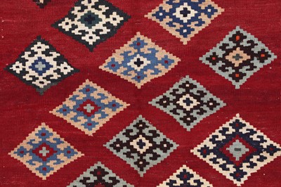 Lot 189 - A Persian Qashqai kilim wool rug