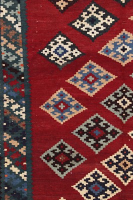 Lot 189 - A Persian Qashqai kilim wool rug