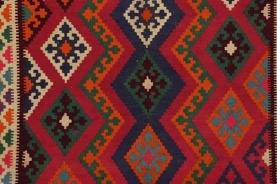 Lot 190 - A Persian Qashqai kilim wool rug