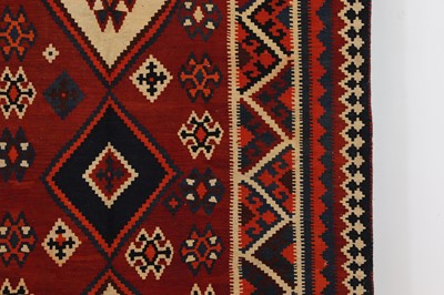 Lot 188 - A Persian Qashqai kilim wool rug