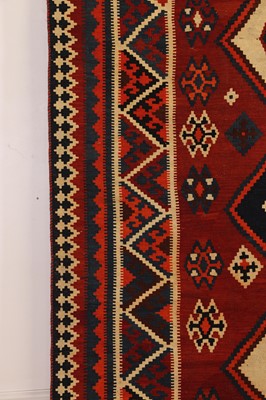 Lot 188 - A Persian Qashqai kilim wool rug