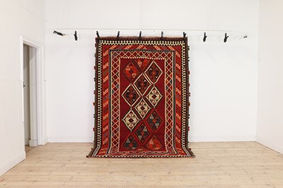 Lot 97 - A Persian Qashqai kilim rug