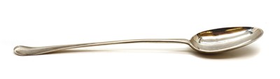 Lot 19 - A George I silver Hanoverian pattern basting spoon