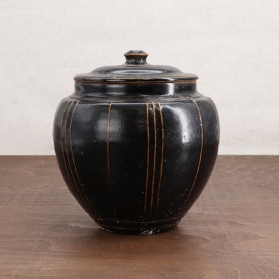 Lot 27 - A Chinese stoneware jar and cover
