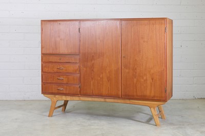 Lot 373 - A Danish teak highboard