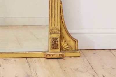 Lot 33 - A George III-style carved giltwood and gesso overmantel mirror
