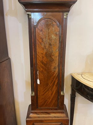 Lot 323 - A George III mahogany longcase clock
