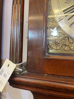 Lot 323 - A George III mahogany longcase clock