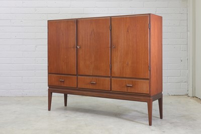 Lot 357 - A Danish teak highboard