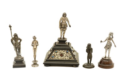 Lot 127 - A silver figural seal by David Bowles