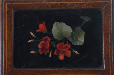 Lot 195 - A group of hardstone pietra dura desk pieces