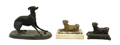 Lot 273 - After Mene, a bronze of a whippet