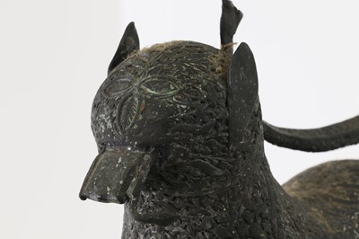 Lot 146 - A copper alloy temple figure