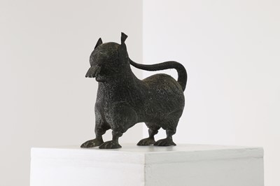 Lot 146 - A copper alloy temple figure