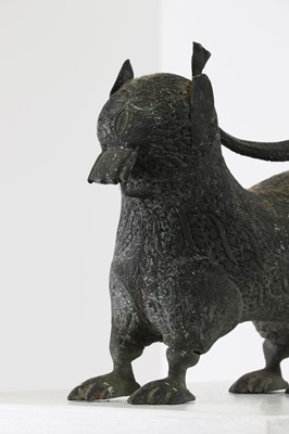 Lot 146 - A copper alloy temple figure