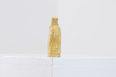 Lot 268 - A marine ivory chess piece or chessman