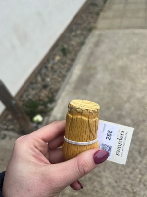 Lot 268 - A marine ivory chess piece or chessman