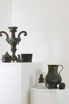Lot 553 - A group of six metalware items