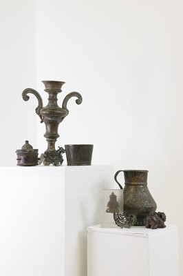 Lot 553 - A group of six metalware items