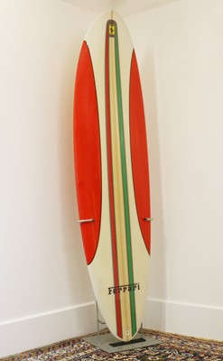 Lot 50 - A limited edition Ferrari Scuderia Spider 16M surfboard