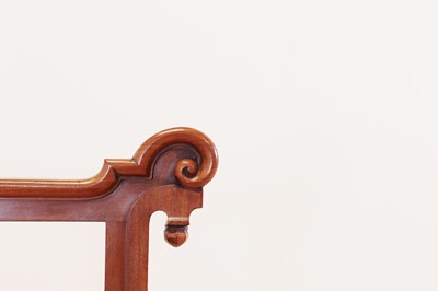 Lot 334 - A Victorian mahogany hall seat or bench