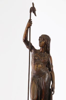 Lot 271 - A pair of Egyptian Revival bronze figures after Émile Louis Picault