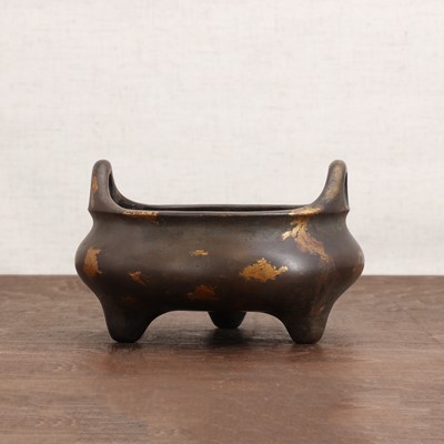 Lot 427 - A Chinese gilt-bronze incense burner