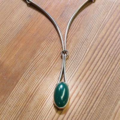 Lot 261 - A Danish modernist sterling silver pendant