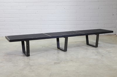 Lot 325 - A Herman Miller ebonised bench