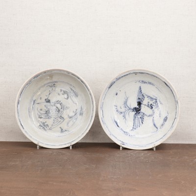 Lot 65 - Two Vietnamese  'Hoi An Hoard' blue and white plates