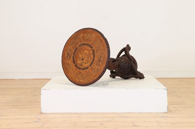 Lot 634 - A Black Forest carved wood occasional table