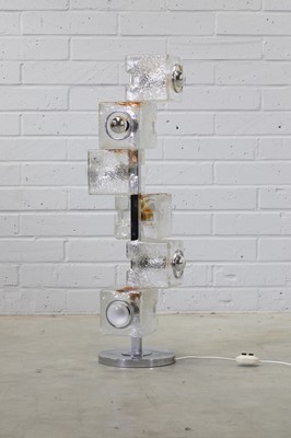 Lot 337 - An Italian Murano glass floor lamp