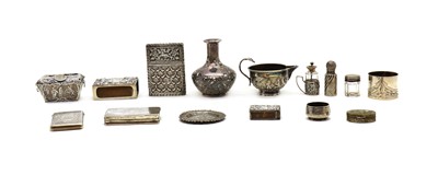 Lot 6 - A collection of silver items
