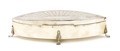 Lot 10 - A silver jewellery box