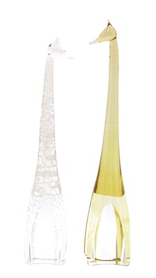 Lot 261 - A Kosta glass giraffe