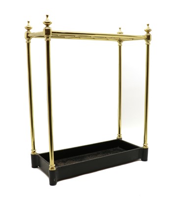 Lot 338 - A brass stick stand