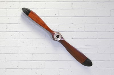 Lot 221 - A mahogany aeroplane propeller