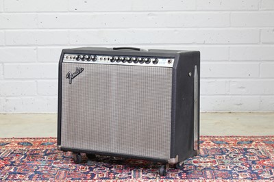 Lot 240 - A 1977 Fender Twin Reverb Silverface guitar amplifier