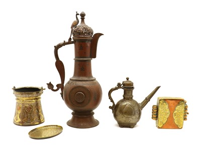 Lot 200 - A collection of Eastern metal wares