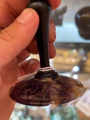 Lot 218 - A small Derbyshire Blue John chalice