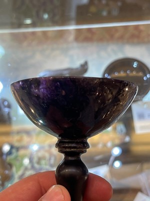 Lot 218 - A small Derbyshire Blue John chalice