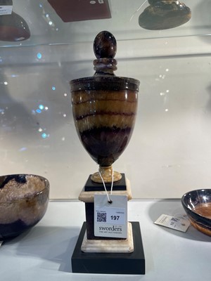 Lot 197 - A George III Derbyshire Blue John urn