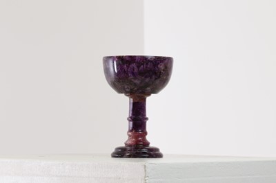 Lot 219 - A Derbyshire Blue John goblet by Edward Fisher