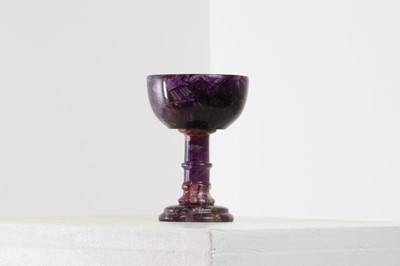 Lot 219 - A Derbyshire Blue John goblet by Edward Fisher