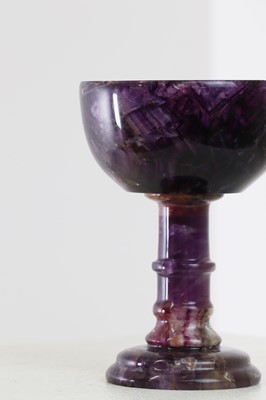 Lot 219 - A Derbyshire Blue John goblet by Edward Fisher