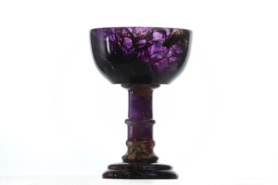 Lot 219 - A Derbyshire Blue John goblet by Edward Fisher